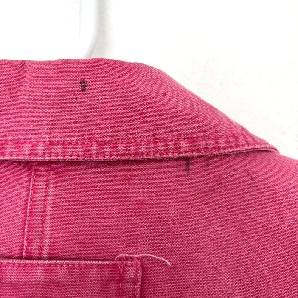 Eddie Bauer Womens Pink Chore Jacket XL Vintage Country Boho Earthy Granola - Picture 3 of 8
